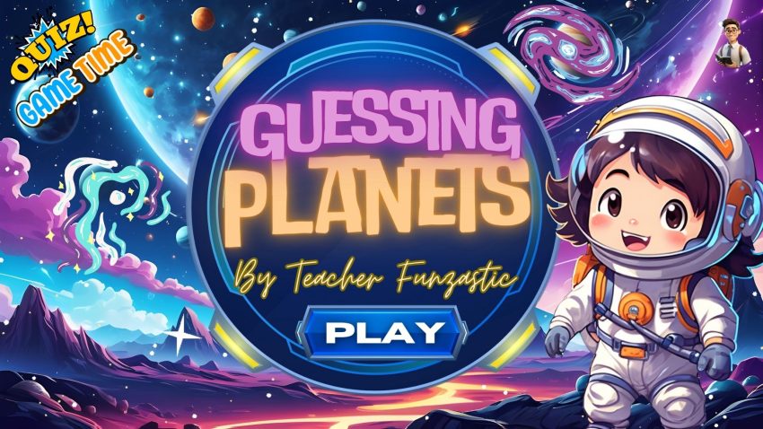 Quiz Game Guessing Planets