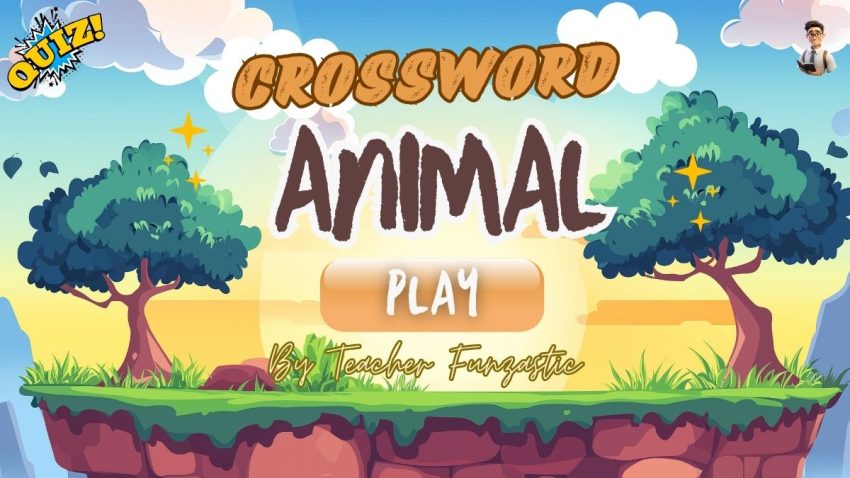 Quiz Game Crossword Animal