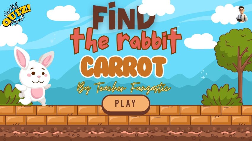 Quiz Game Find The Rabbit Carrot